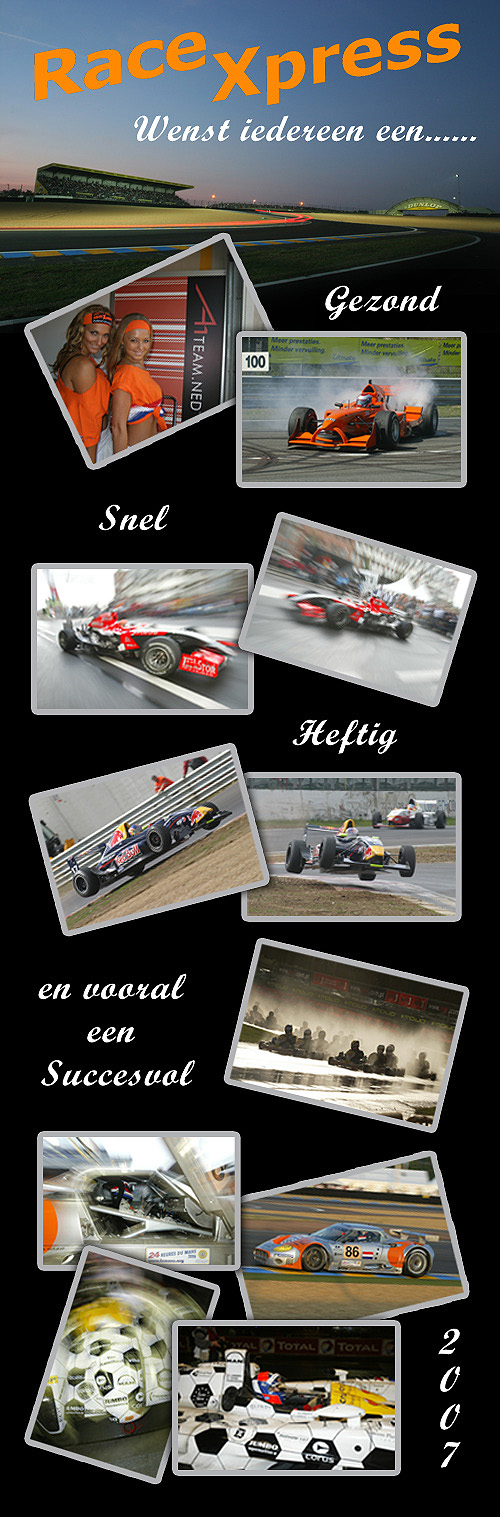 RaceXpress.com wenst iedereen een gezond en succesvol 2007